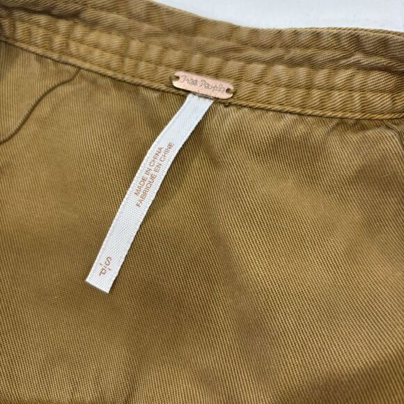 Free People Dress Size Small Desert Daylight Utility Mini Wrap Sleeveless - Picture 3 of 8